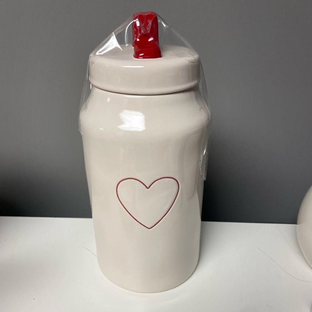 Rae Dunn heart canister new